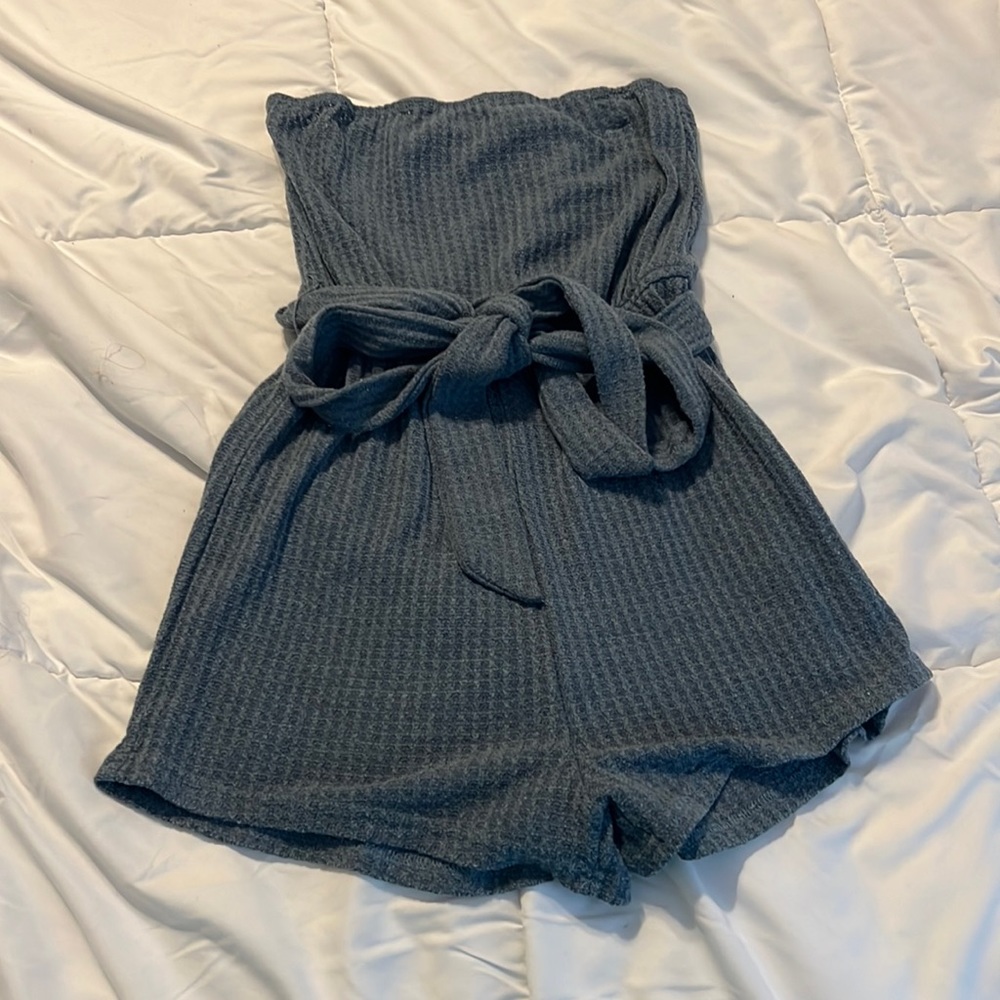 Strapless romper